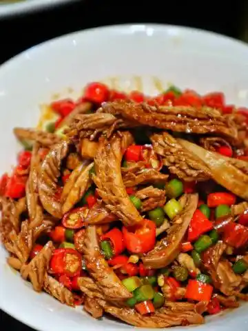 国庆打卡记#武汉其他的比如【板栗烧鸡】【双椒烩肥羊】【酸辣腰花】