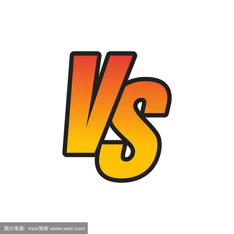 vs字母或vs标志孤立在白色上