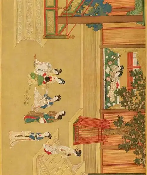 中国传世名画《汉宫春晓图》