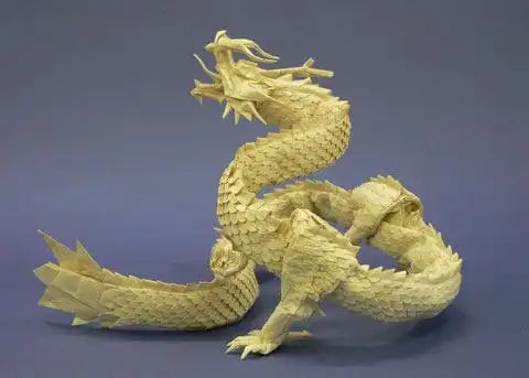 纸折的中国龙的图片龙的折纸做法图解