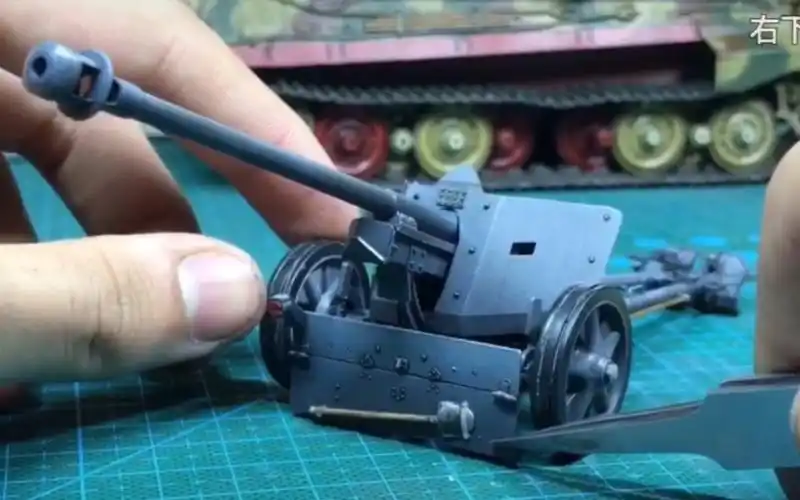 二战德军75mm反坦克炮135静改动