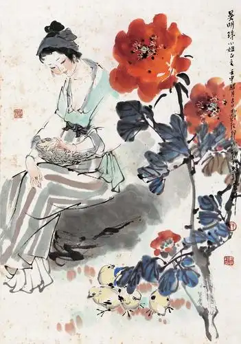 戴敦邦人物画欣赏-名人字画网