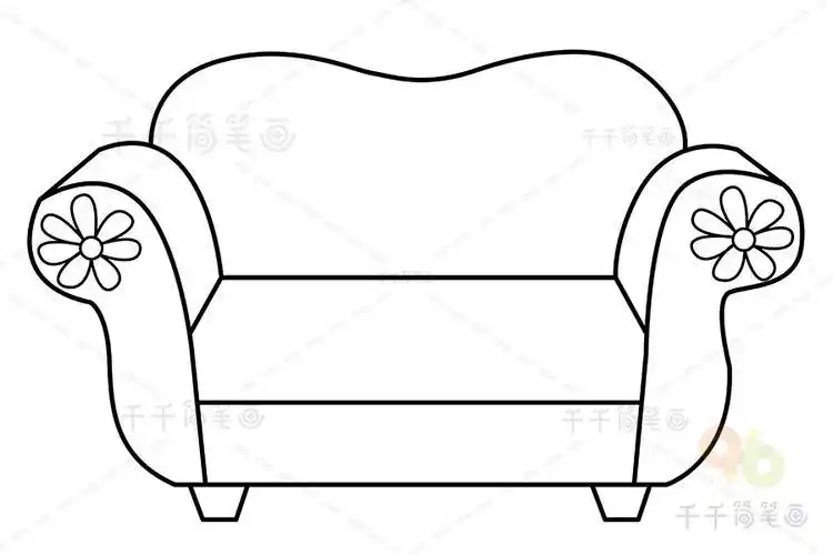 桌椅沙发简笔画