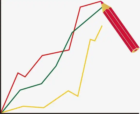 矢量折线图素材免费下载_觅元素