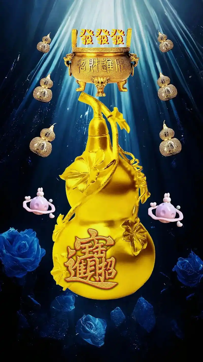 宝葫芦来了,保佑你发财被爱,好运常在!事业爱情双丰收,一路发 - 抖音