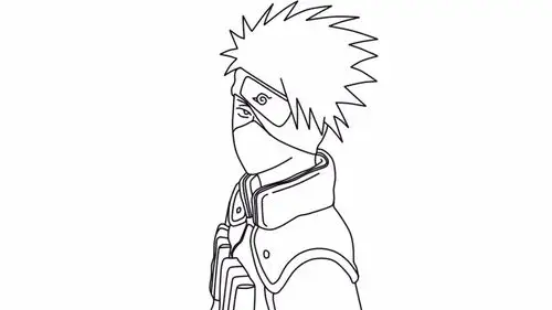 旗木卡卡西怎么画