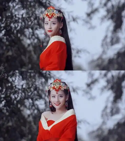 张嘉倪《延禧攻略》红衣造型