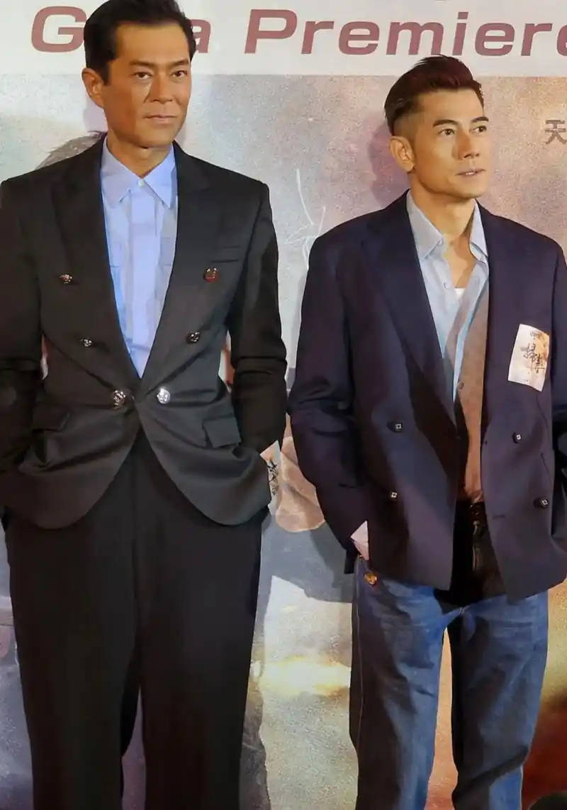 其实郭富城比古天乐还年长5岁,郭富城1965年57岁,古天乐1970年才52岁