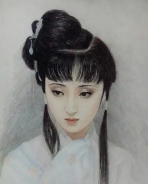 陈晓旭版林黛玉素描像欣赏,每张图片都仿若真人,哪一张最美呢?