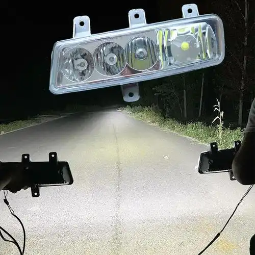 这款前防雾灯真的太亮了!安装在我的欧曼gtl上,雾天行驶变得 - 抖音