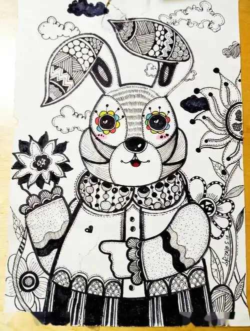 线描素材这么好看的线描画不收藏太可惜了