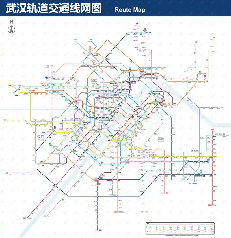 武汉2035年规划地铁线路示意图