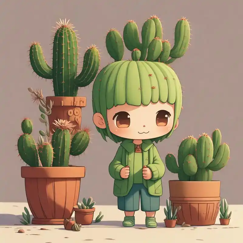 91仙人掌头像大放送95 亲们,今天我给大家带来一组超酷的仙人掌