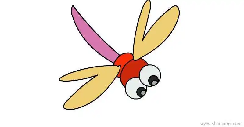 蜻蜓儿童画怎么画蜻蜓简笔画简单