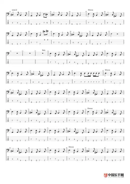 光辉岁月 贝斯谱 beyond黄家驹-光辉岁月低音吉他(bass)