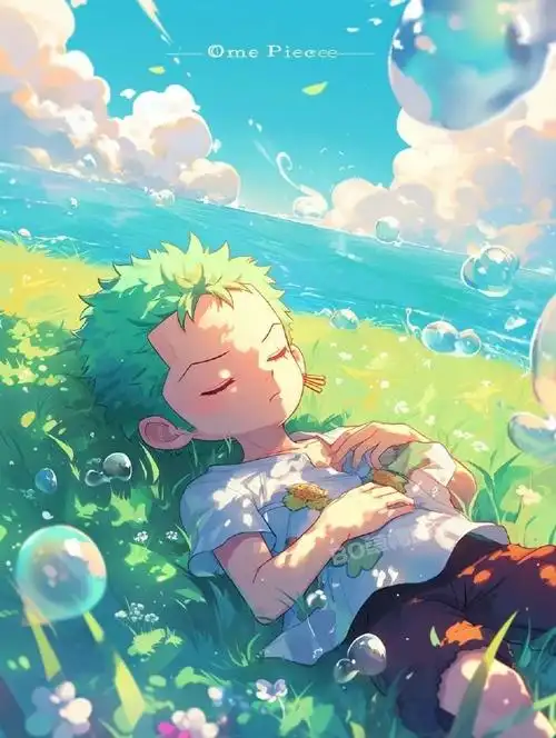 海贼王#q版索隆好可爱!