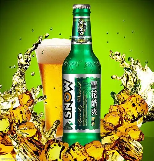 雪花酷爽啤酒宣传创意广告设计图片-图行天下图库