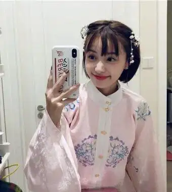 短发汉服发型 清新婉约画风唯美