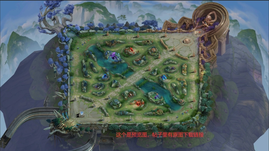 素材破晓版本峡谷高清地图壁纸