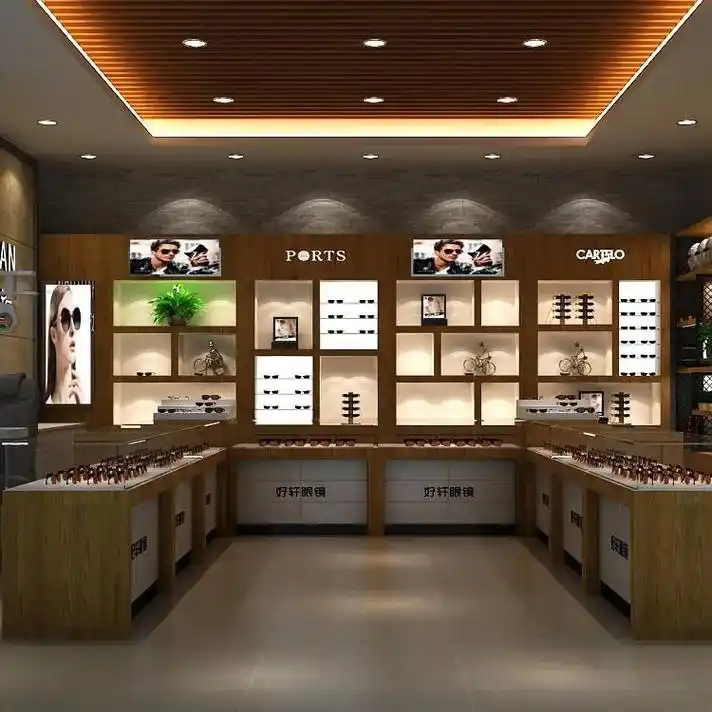 定制眼镜柜台厂家专做眼镜展柜眼镜店展示柜.#眼镜柜台定制 # - 抖音
