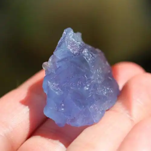 天然蓝紫色萤石原石矿物标本