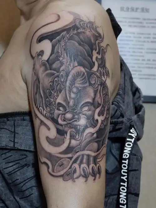 貔貅_纹身图案手稿图片_赤焰阁的纹身作品集