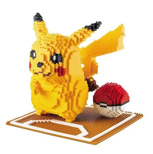 兼容乐高小颗粒钻石积木皮卡丘场景版丨益智儿童玩具马里奥丨恐龙