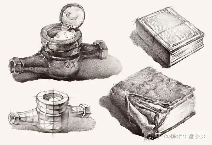 单个素描静物,吃透质感,帮你解决困扰!