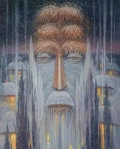 每天分享好看的绘画 乌克兰艺术家 oleg shupliak 的画中画,看到的人