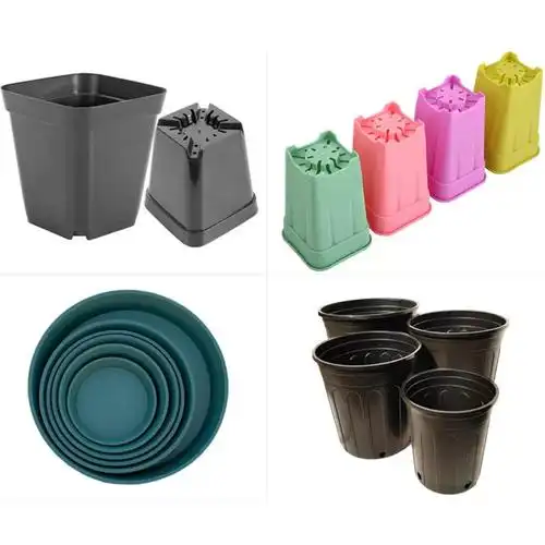 塑料花盆模具加仑盆基地种植黑色花盆模具种植容器注塑模具加工