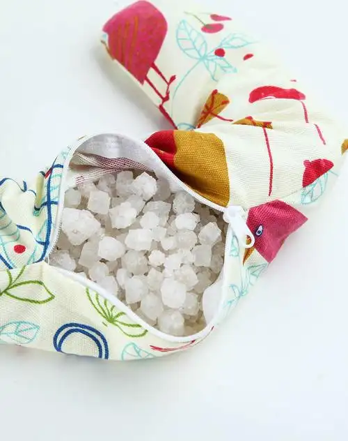 天然海盐热敷包u型颈椎艾盐包