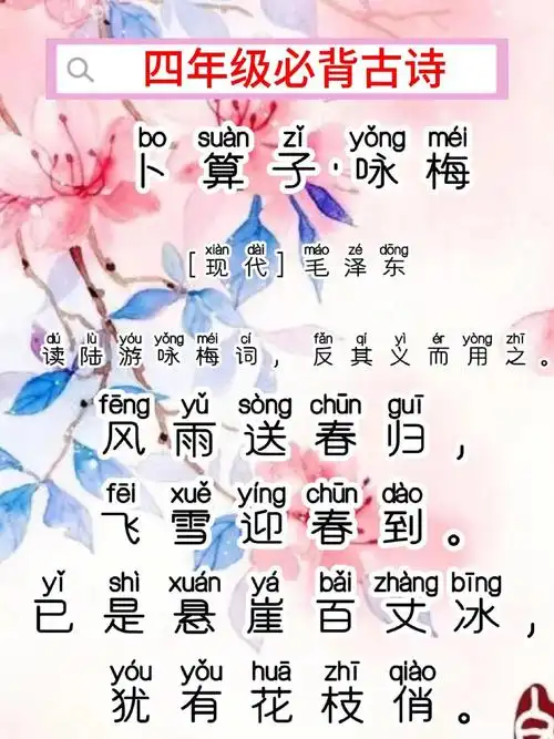 每日一首古诗词《卜算子 咏梅》-度小视