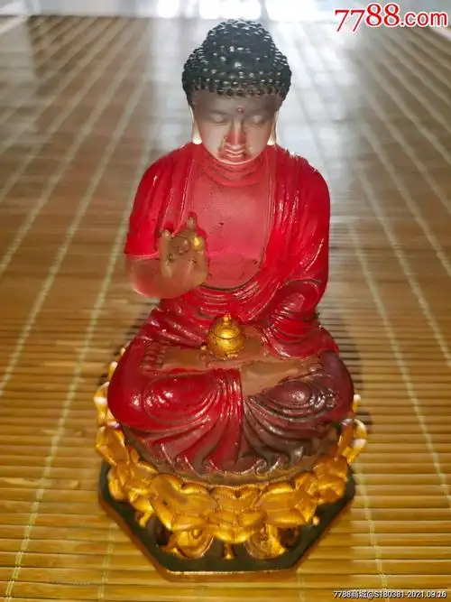 老琉璃佛像弥勒大佛释迦牟尼佛小和尚唐玄奘开心笑佛摆件
