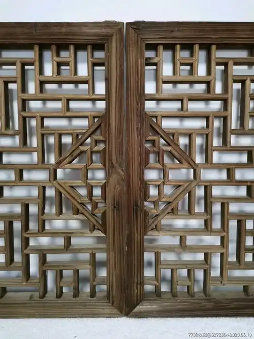 精品格子花窗-木雕花板-7788收藏__收藏热线