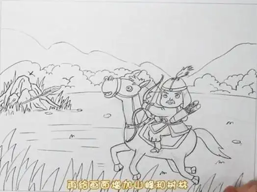 《塞下曲》古诗配画怎么画