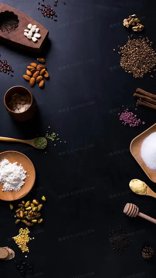 简约清新文艺美食h5背景