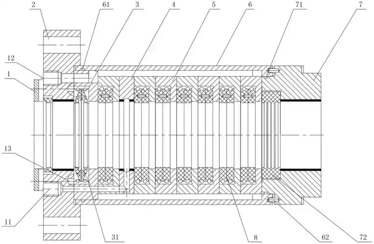 一种活塞式压缩机填料冷却结构