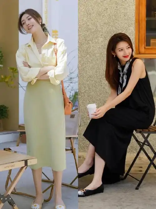 穿裙子总是搭配小白鞋这4种鞋更时髦显气质优雅到骨子里