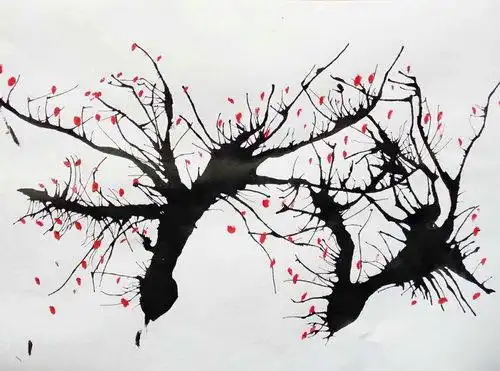 少儿书画作品-快乐吹画/儿童书画作品快乐吹画欣赏_中国少儿美术教育