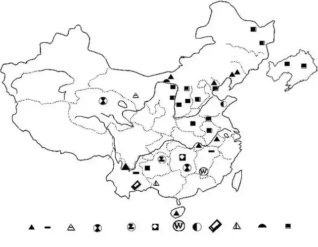 高清图库中国地理经典空白图