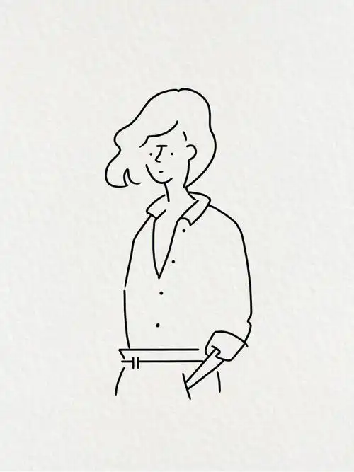 学画画ins风极简手绘简笔插画含步骤no79