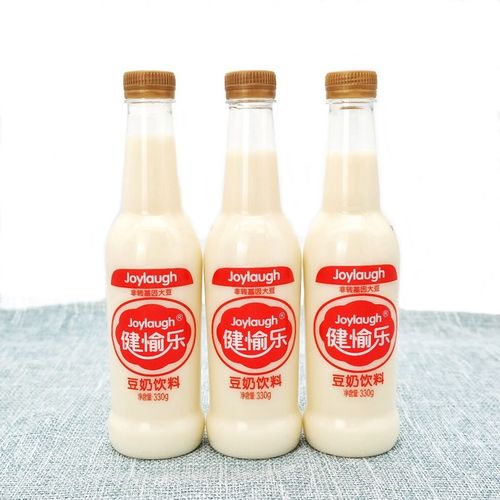 健愉乐豆奶饮料植物蛋白饮料300ml6瓶 无菌冷灌装大豆