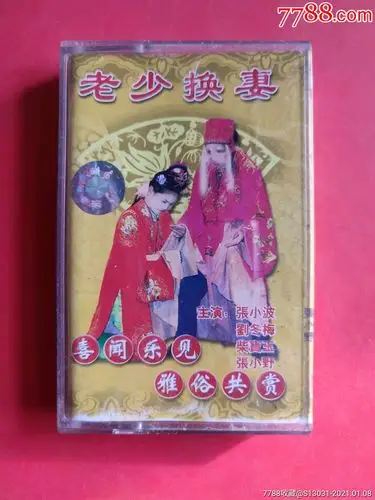 老少换妻(张小波,柴宝玉,张小野,刘冬梅)(东北二人转)(无词纸)-磁带