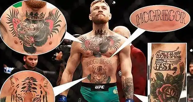 嘴炮康纳纹身图片ufc康纳背部纹身图案