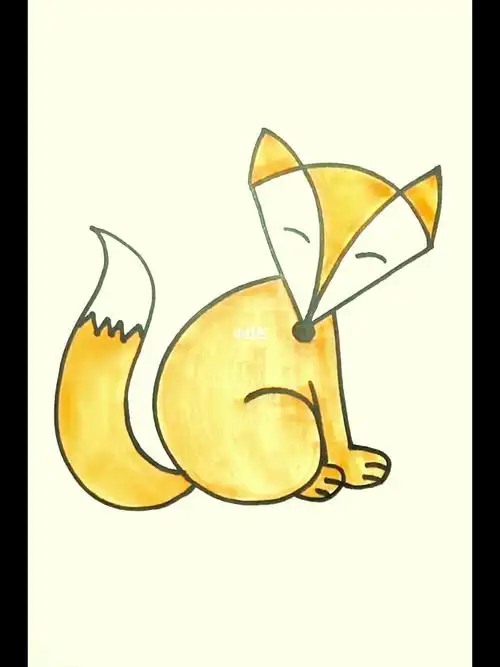 简笔画小狐狸的