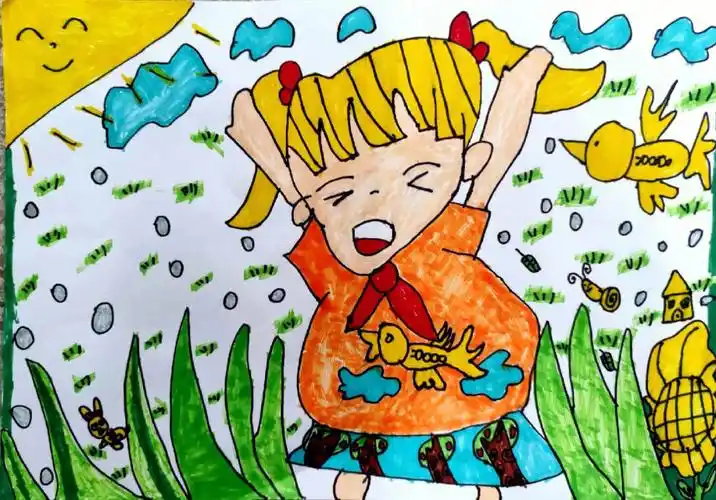 课堂作品分享湘版一下画中画787878