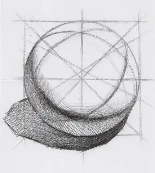 素描教程球体画法球体结构绘画步骤分析