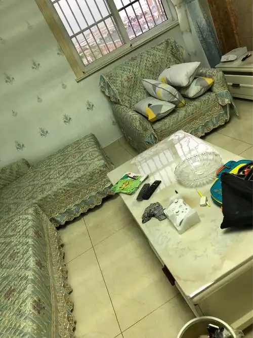 买家秀新沙发买回来每天家里乱七八糟的旧毯子全部用上改变的第一步就