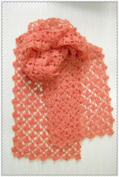 四叶草围巾(有详细图解)