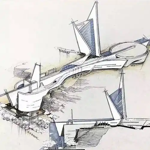 [分享]帅气的概念建筑手绘